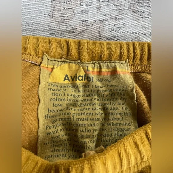 Aviator Nation Classic Sweatpants Gold Velvet Size Large Women’s - Picture 10 of 14